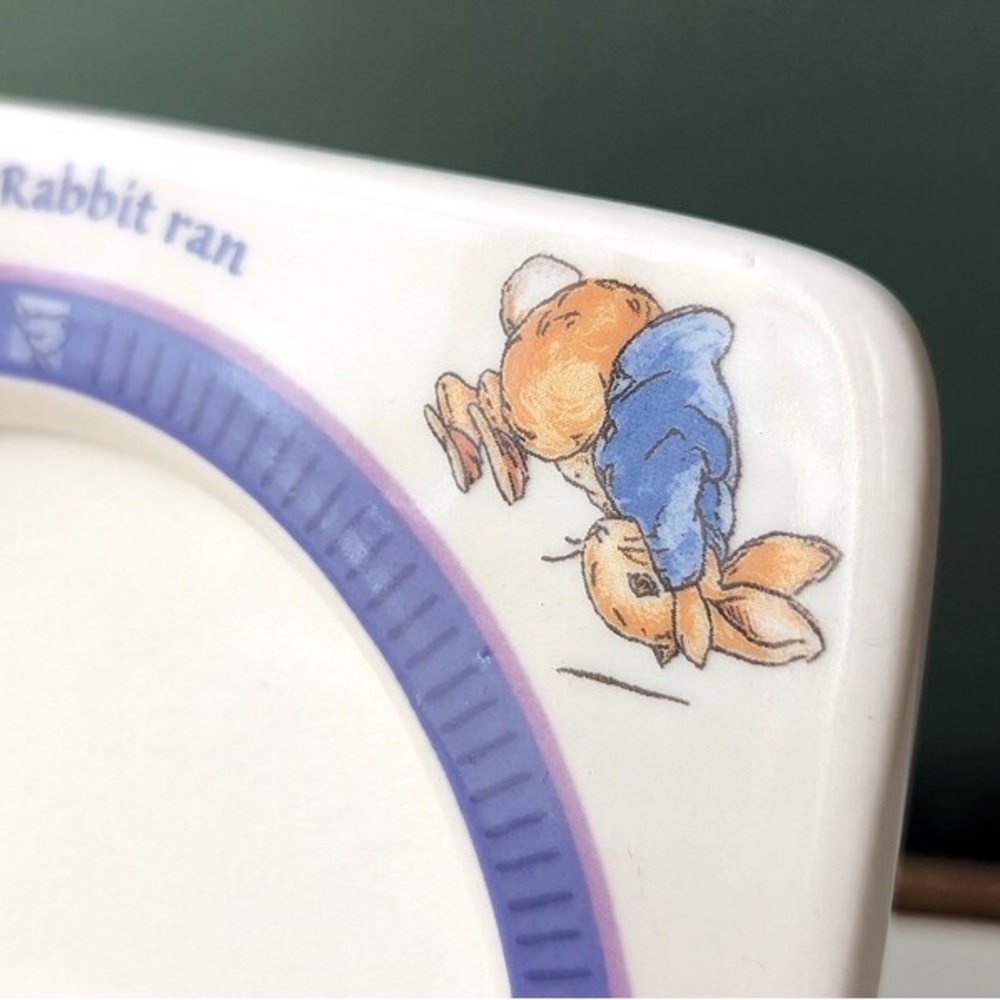 Peter Rabbit Ceramic Picture Frame - White and Purple - Picture 5 of 10